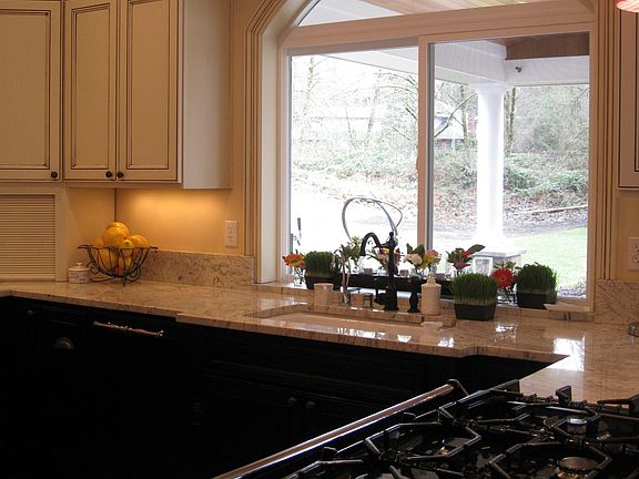 Kitchen with AGA oven/stove