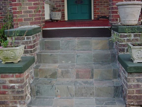 Slate step of front!