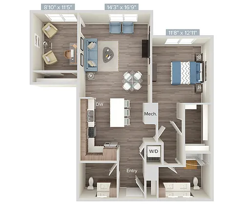 Floor plan A4D-202