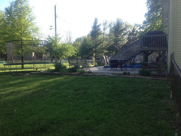 patio in evening shade