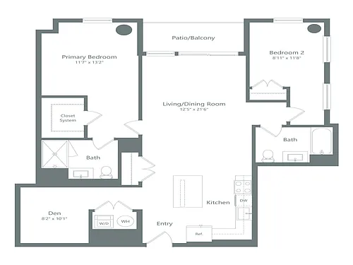 Floor plan B2D1