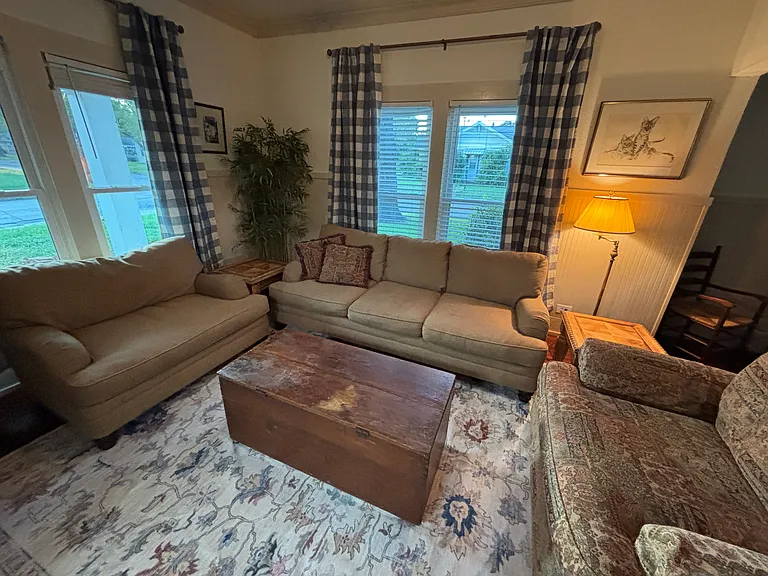 Comfortable shared living room with plenty of seating_great for relaxing or studying
