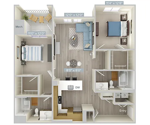 Floor plan B2-1130-1