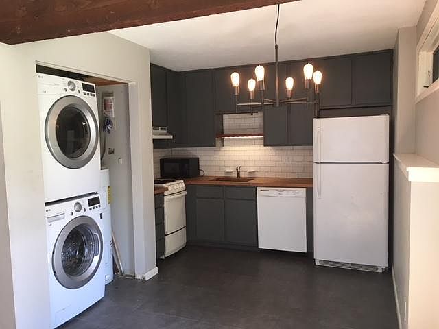 Kitchen with laundry