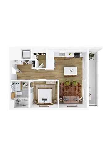 Floor plan Studio Large A