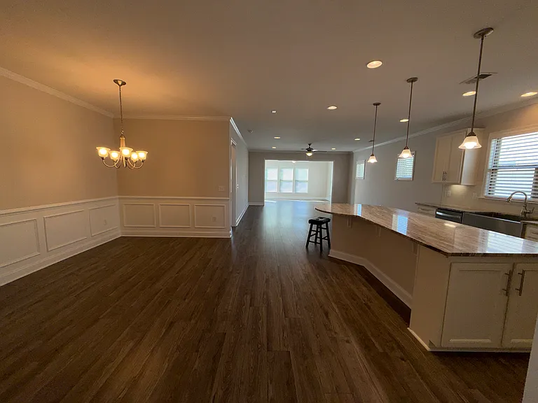 Adjoining Dining Room with Upgraded Molding