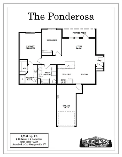 Floor plan The Ponderosa