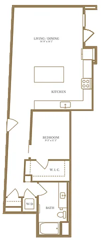 Floor plan Studio-4A
