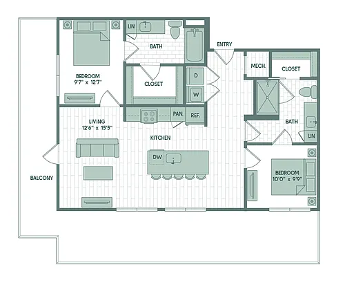 Floor plan B7