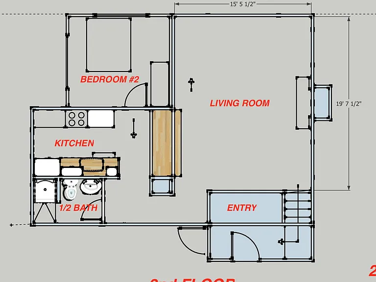 Here's the floor plan for the 2nd floor