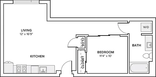 Floor plan ZA06 (MFTE) Income Restricted