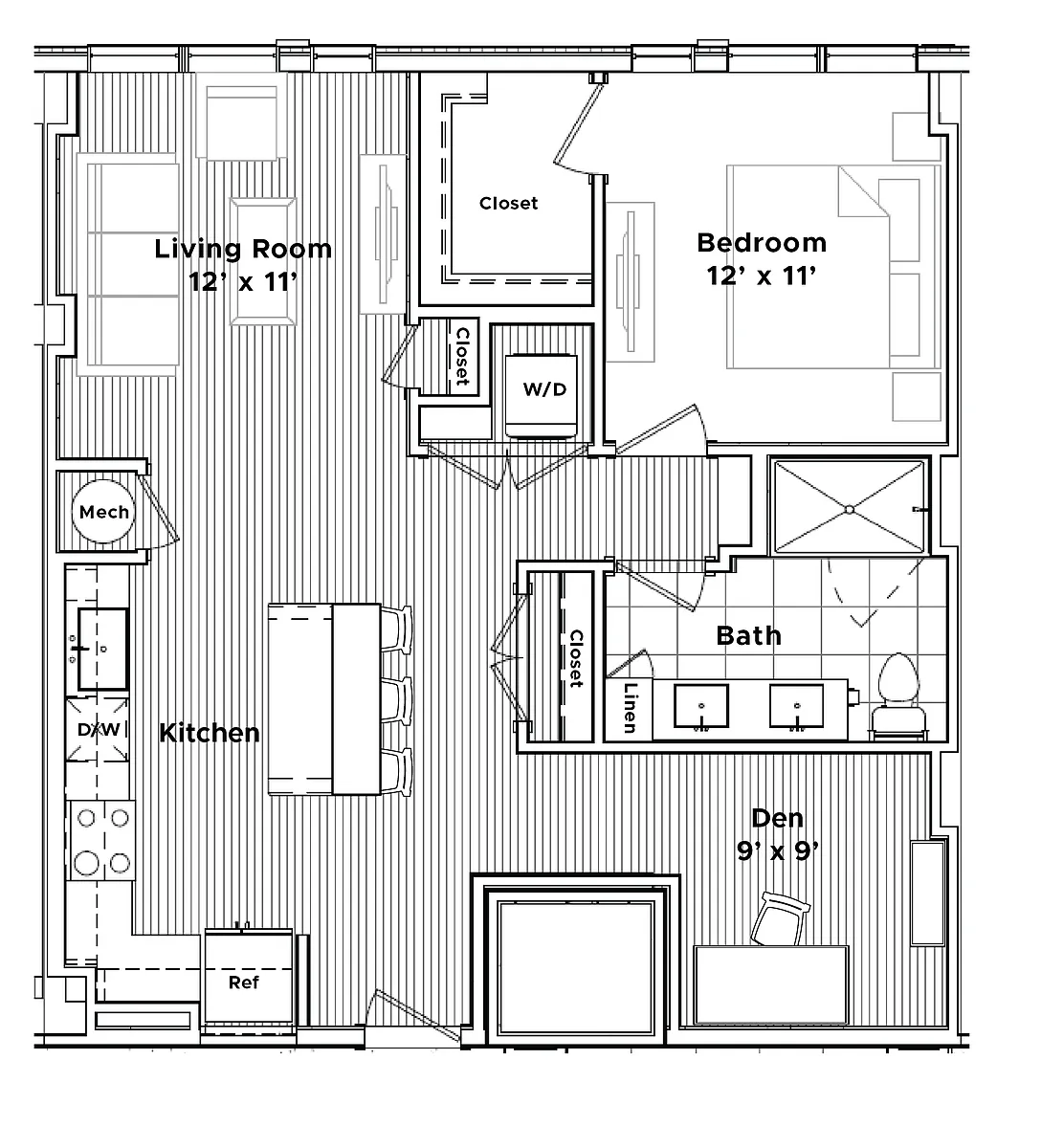 Floor plan The Garrison (Den)