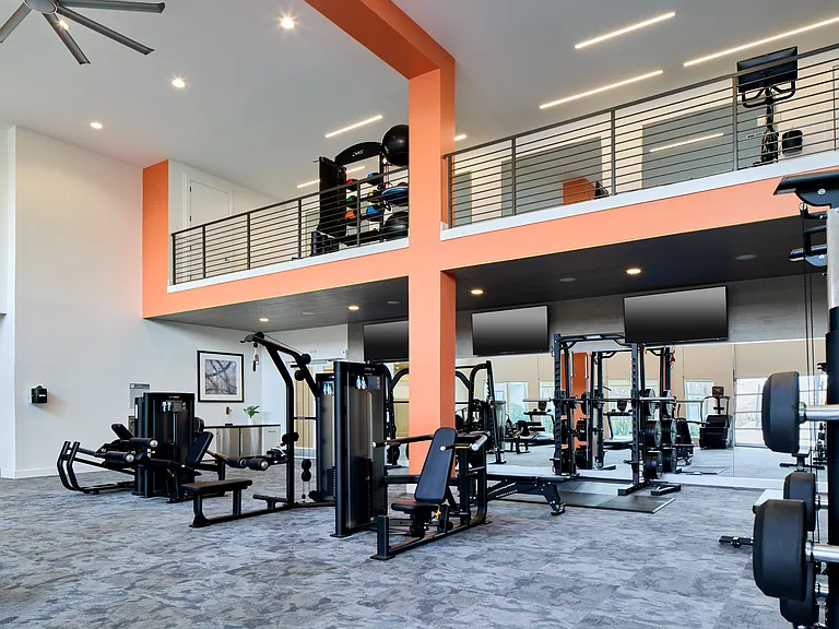 North Building 24-Hour Cardio and Strength Training Fitness Center with Peloton Row/Bike and Pilates Reformer