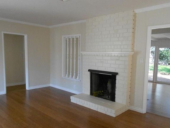 Front living space with fireplace