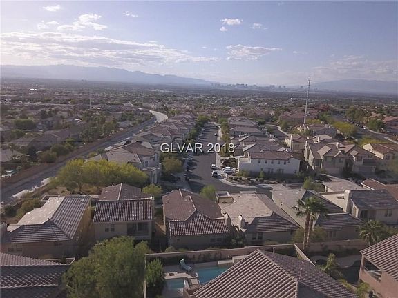 Aerial view of the rear of the home.