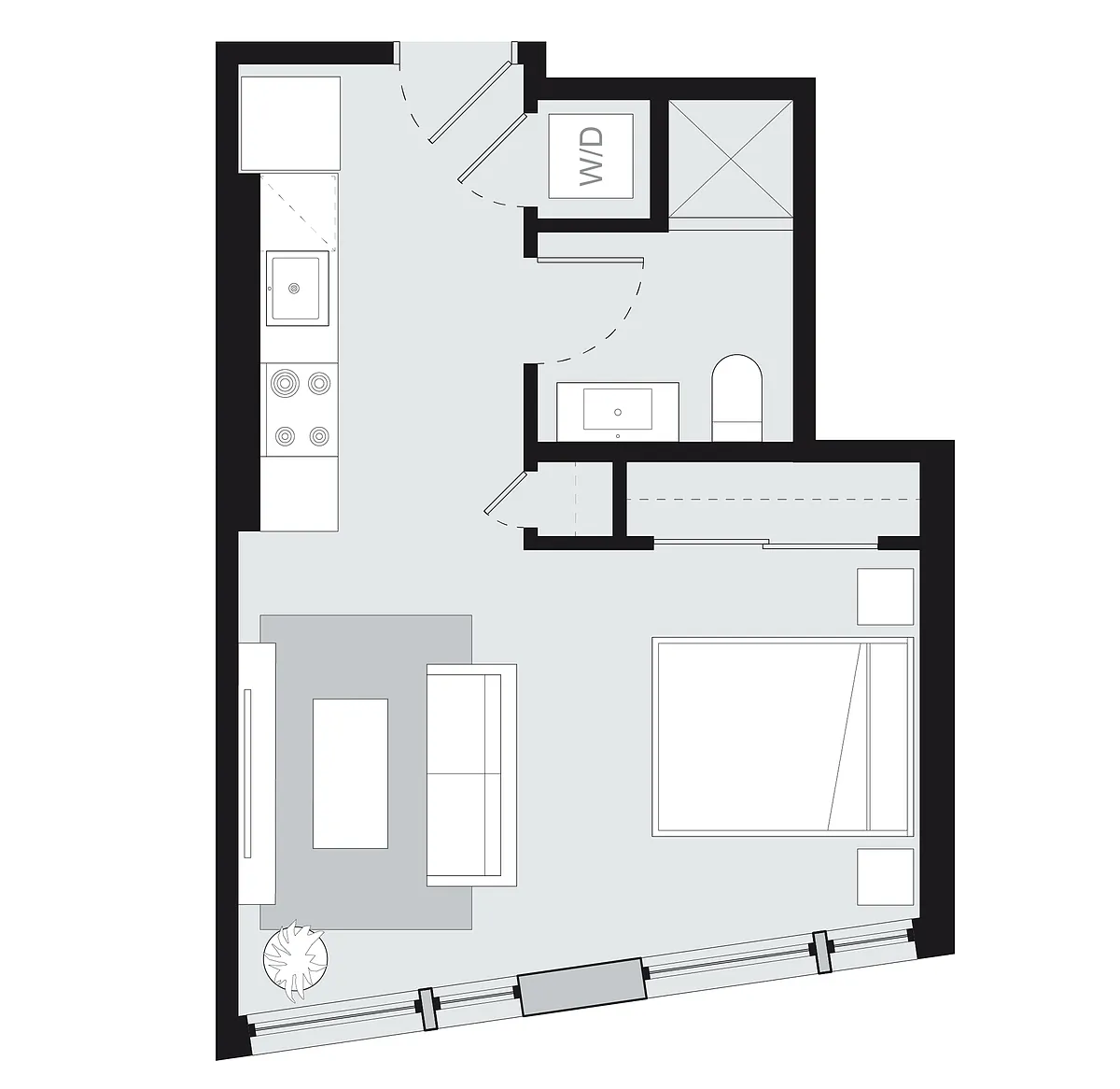 Floor plan Two Bedroom Style A