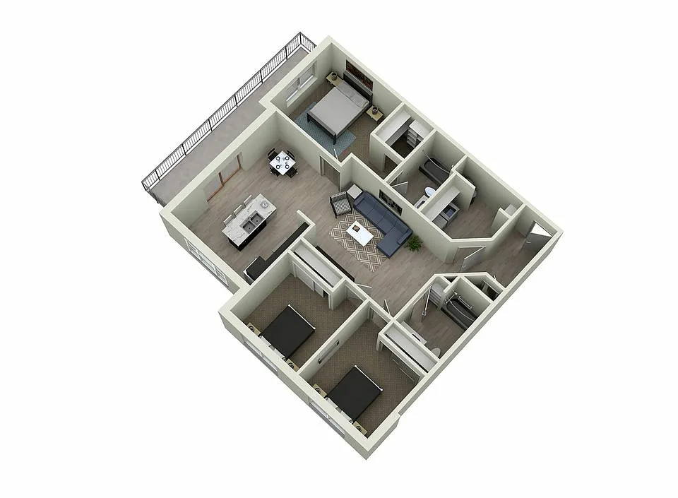 Floor plan 3A - Three Bedroom