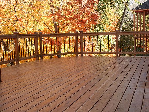 Back deck in the Fall