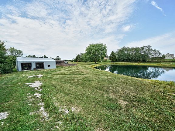 Pond, shop, back of house