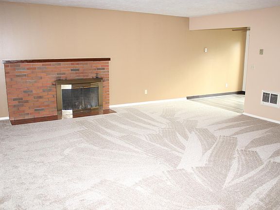 Huge living room with fireplace