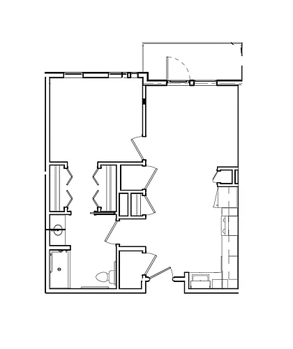 Floor plan 1 Bedroom