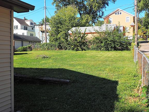 View of the backyard and alley access