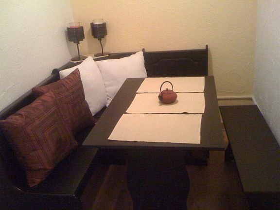 Spacious dining nook