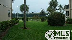 tennis courts view