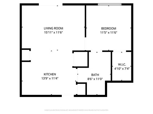 Floor plan 1 Bedroom