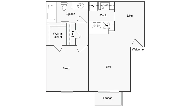 Floor plan Siesta