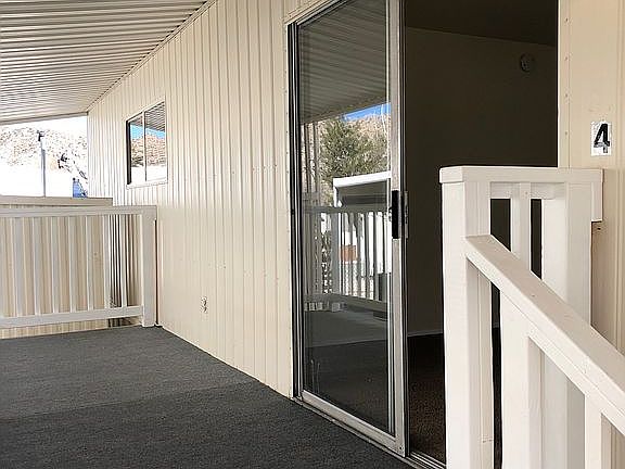 Sliding door entrance 