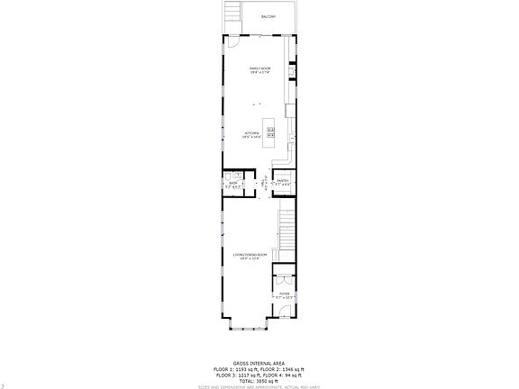 Main Floor- 1,200 + sq ft