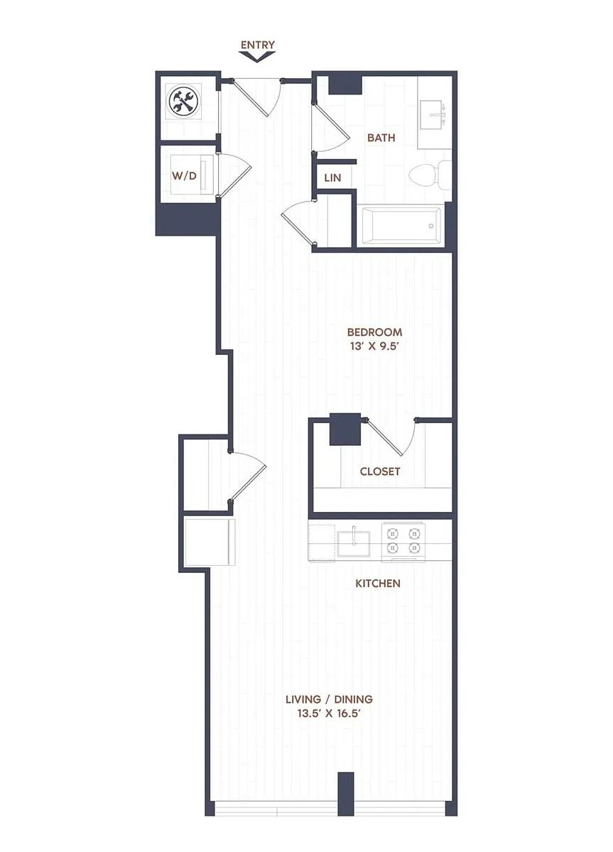Floor plan Studio-S08