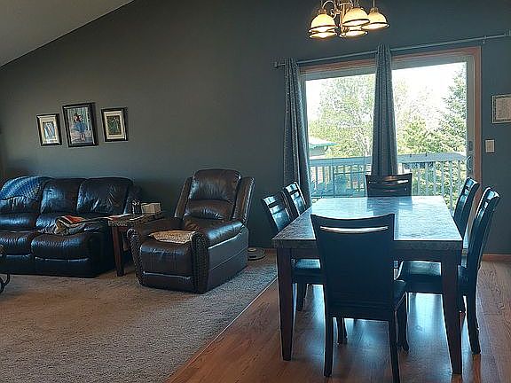 Open concept dining area