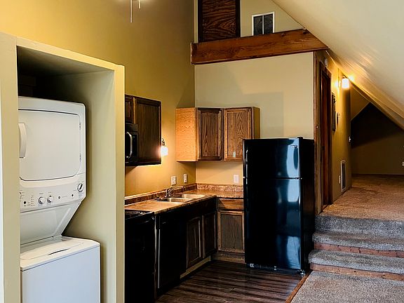 Main living area and kitchen.