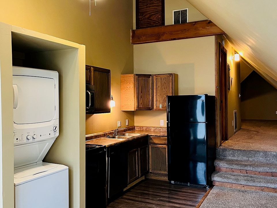Main living area and kitchen.
