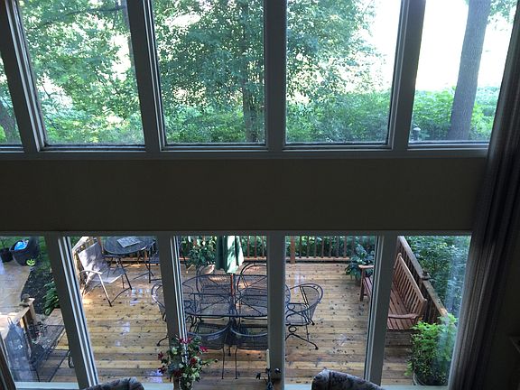 View of family room from bal