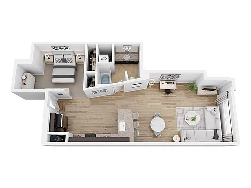 Floor plan Urban 1 x 1 A