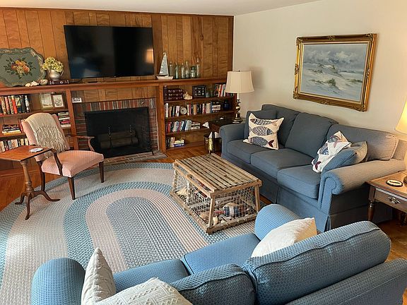 Living room with smart TV