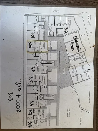 Floor plan 1 Bed 1 Bath