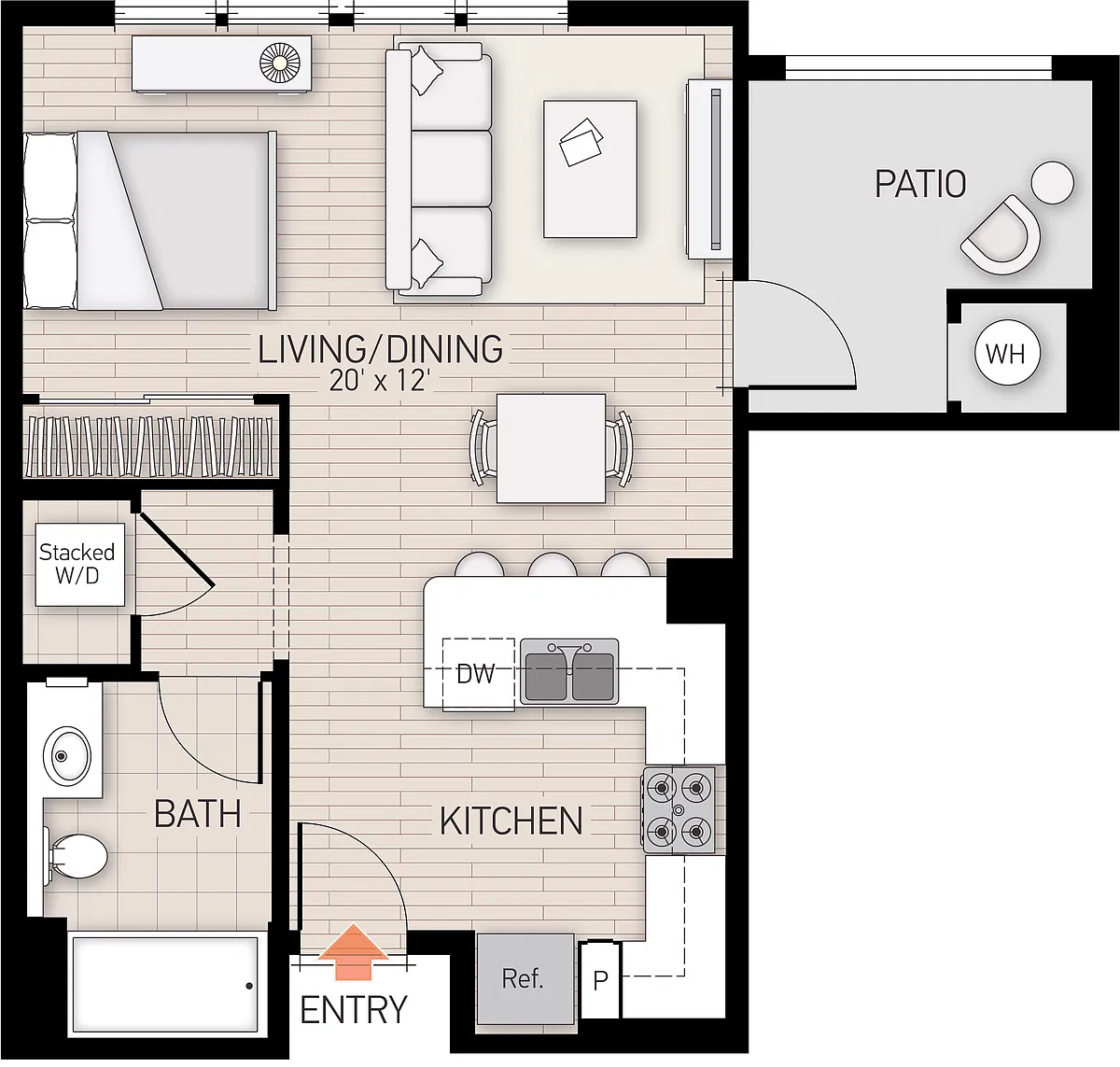 Floor plan River View II - Plan B