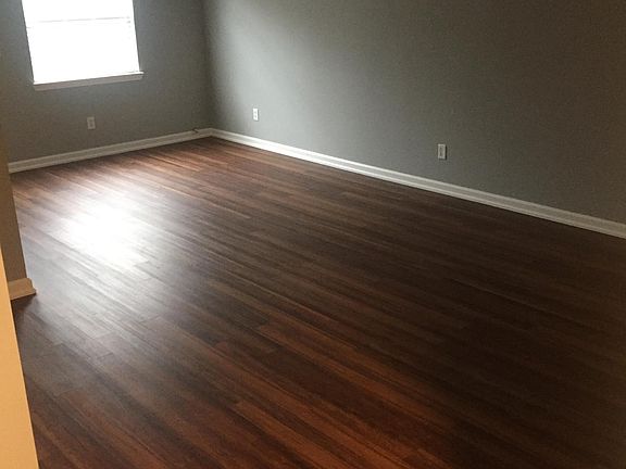 Spacious living room and dining room area.