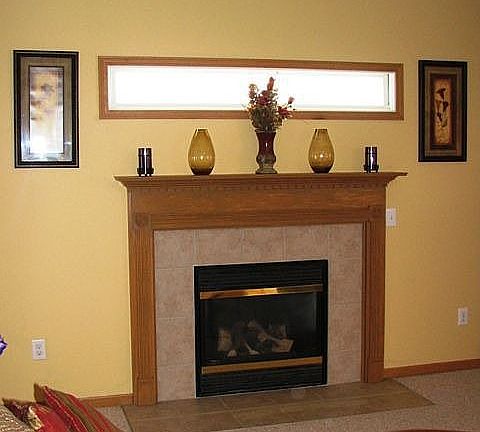 Fireplace in great room