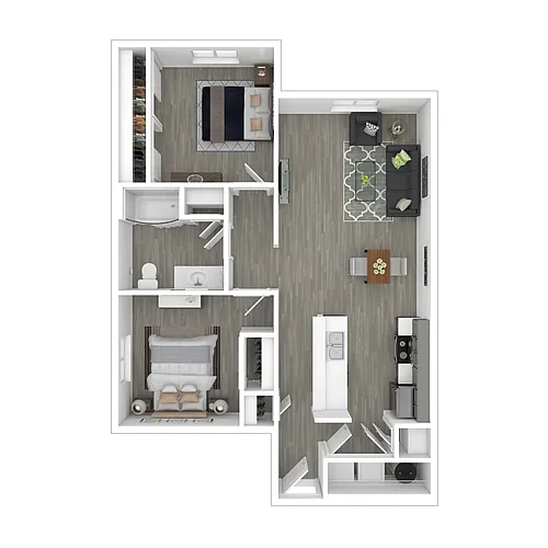 Floor plan 2x1-867-Full Renovation