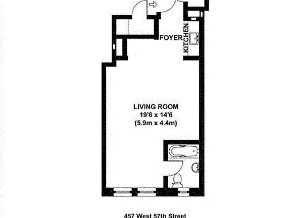 2nd image of 457 W 57th St #304
