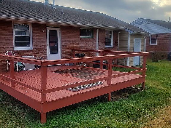 BACK WITH DECK & ATTACHED STORAGE