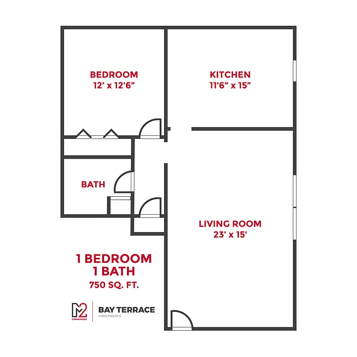 Floor plan 1 Bedroom