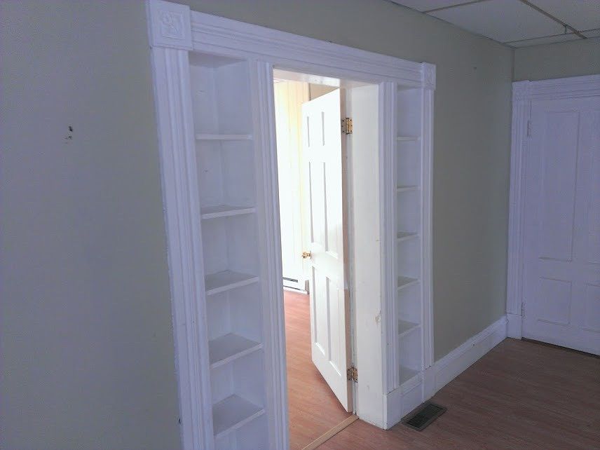Updated with built in shelves