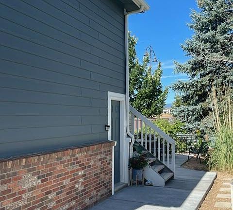 This sidewalk and side yard is all yours.