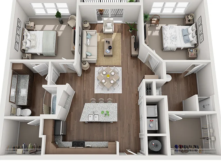 B2a floor plan The Carson